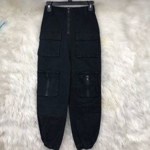 Poster Gal Black Gothic Streetwear Pants, Joggers, Dark Academia, Grunge SZ XS